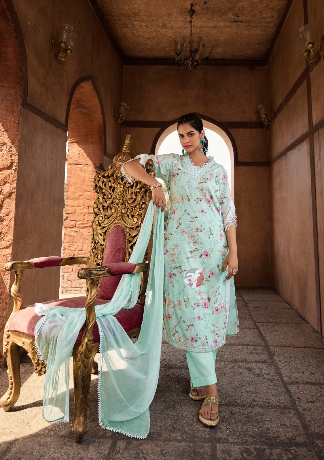 Anju Fabric Sakhi Re Vol 2 Linen Cotton Wholesale Fancy Readymade Salwar Suit Catalog — Wholesale Salwar Suits, Anju fabric wholesale from Surat — view 6